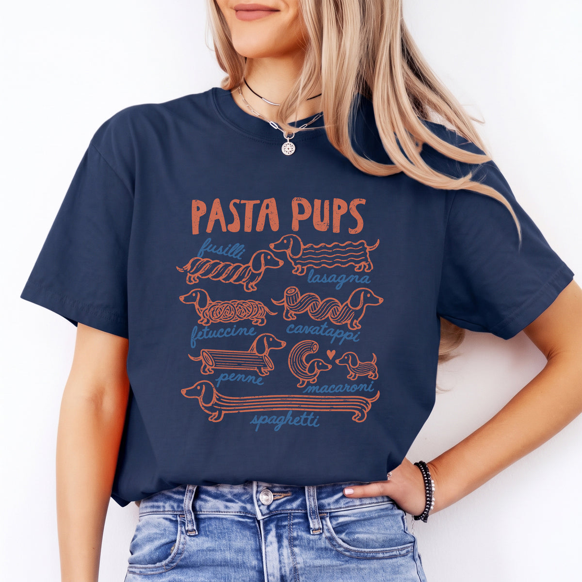 Lustiges Dackel-Nudelwelpen-T-Shirt