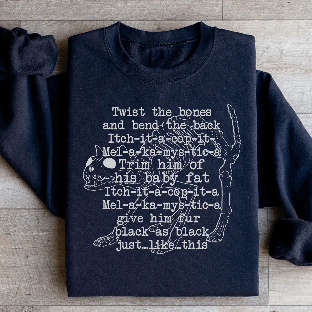 Twist The Bones And Bend The Back Sweatshirt Black / S Peachy Sunday T-Shirt