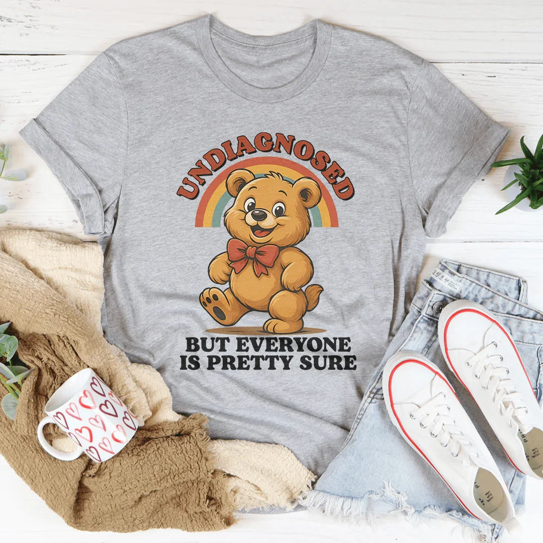Undiagnosed But Everyone Is Pretty Sure Tee Athletic Heather / S Peachy Sunday T-Shirt
