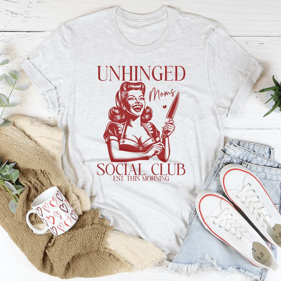 Unhinged Moms Social Club Tee Ash / S Peachy Sunday T-Shirt