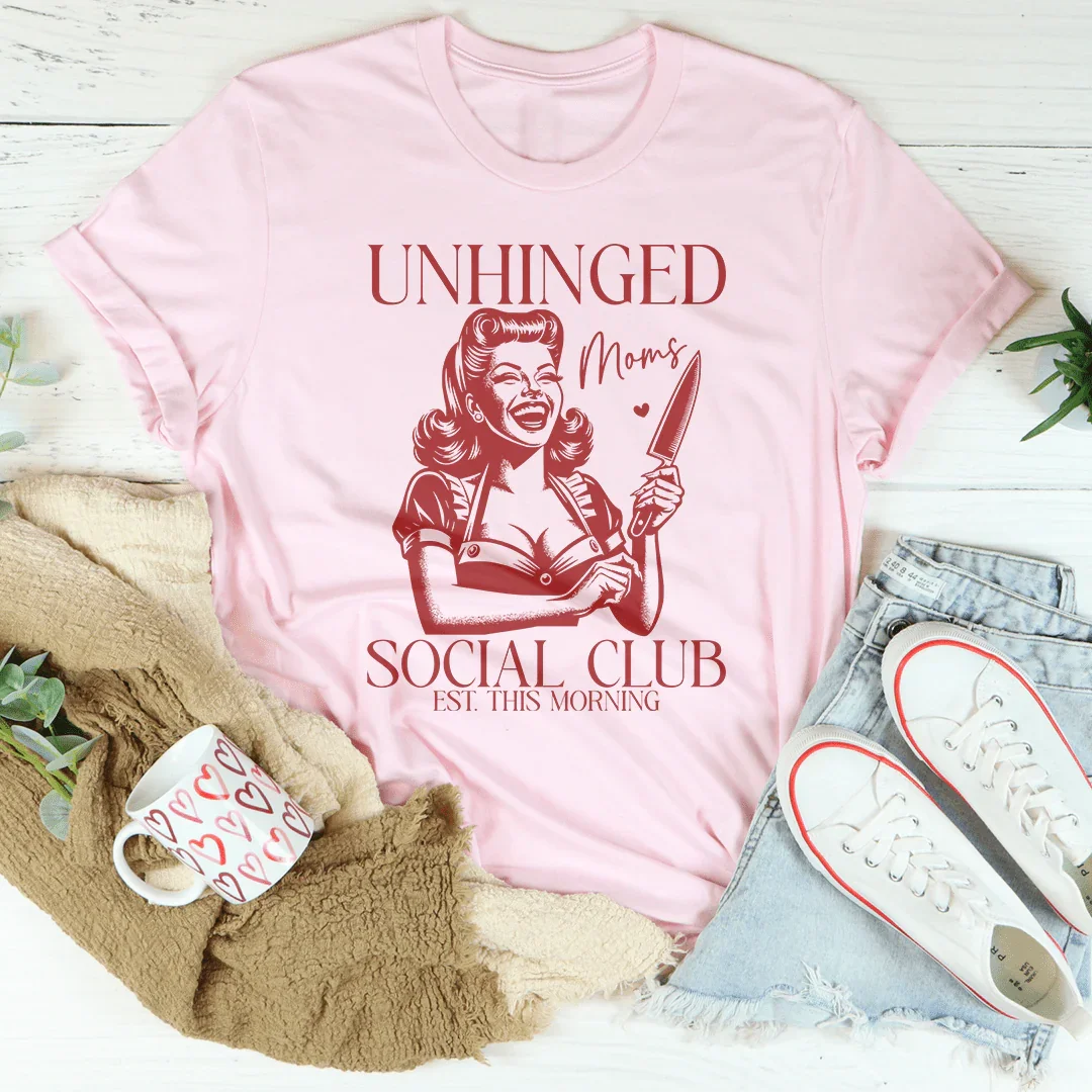 Unhinged Moms Social Club Tee Pink / S Peachy Sunday T-Shirt