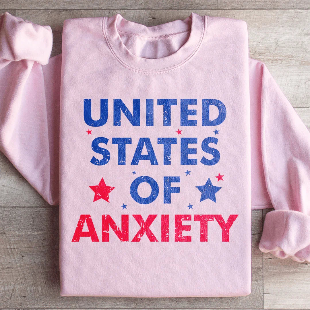 United States Of Anxiety Sweatshirt Light Pink / S Peachy Sunday T-Shirt