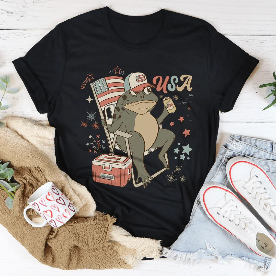 USA Tee Black Heather / S Peachy Sunday T-Shirt