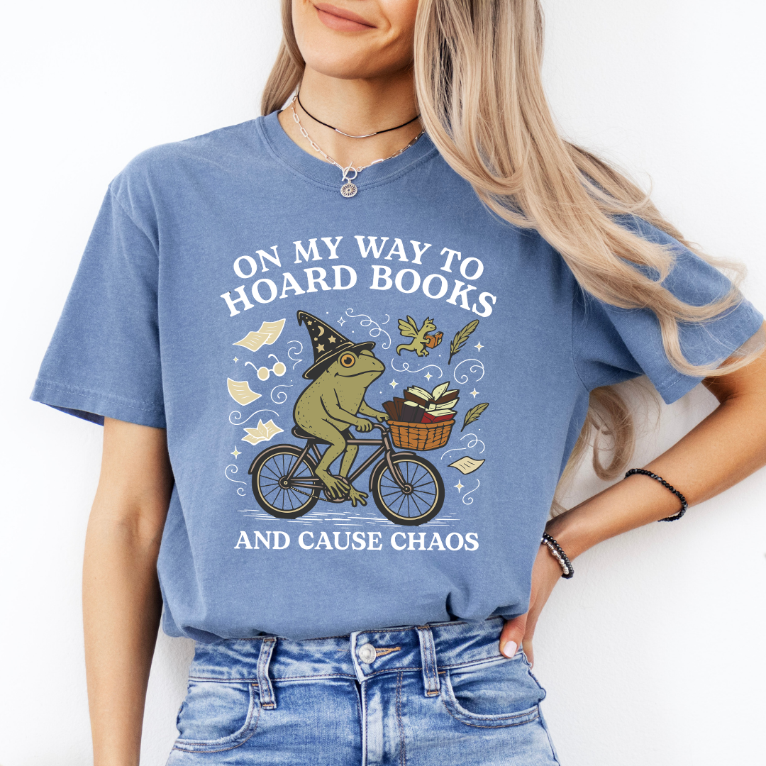On My Way To Hoard Books Tee