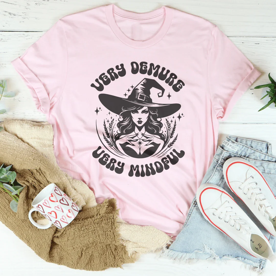 Very Demure Very Mindful Tee Pink / S Peachy Sunday T-Shirt