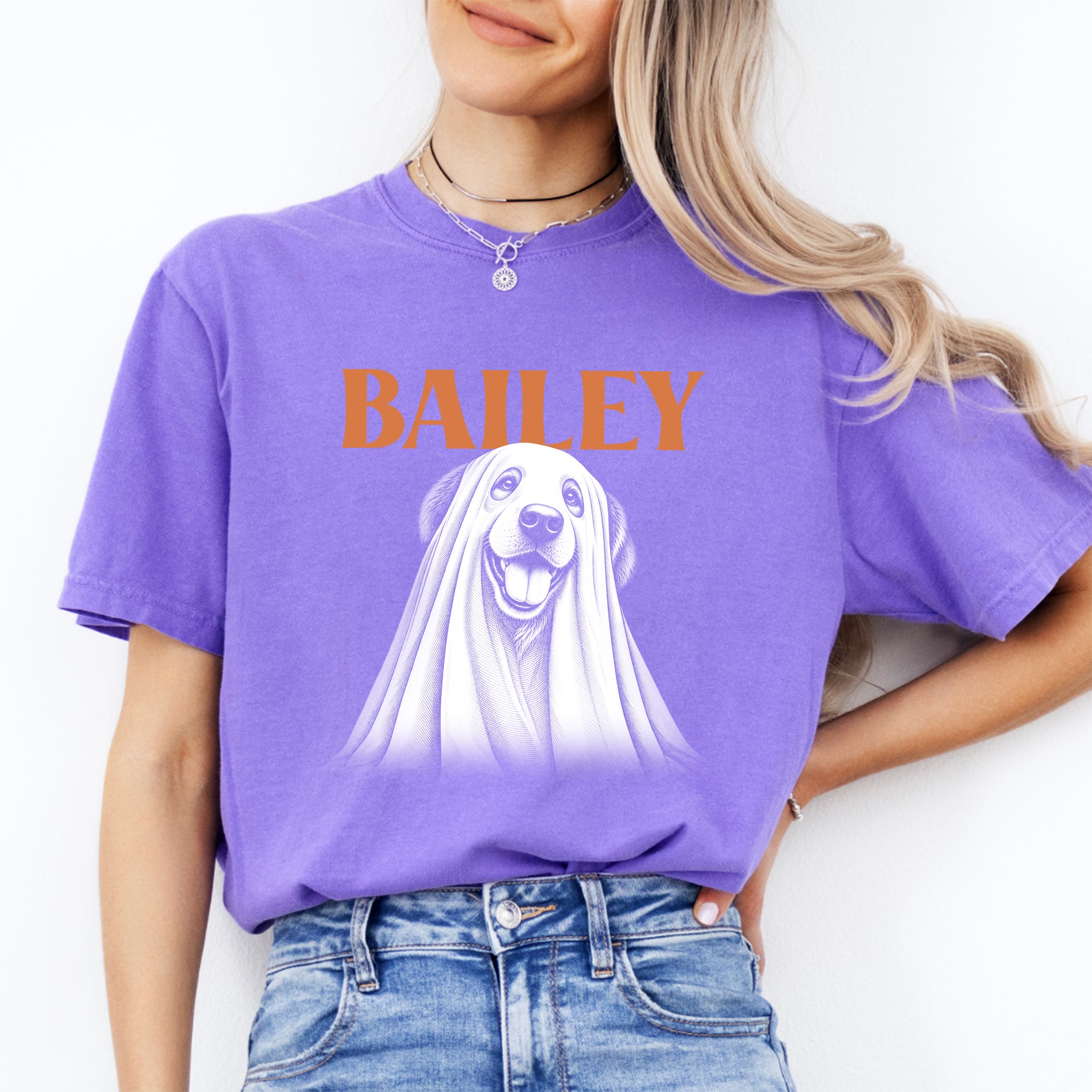 Personalisierbares Halloween-T-Shirt für Hunde