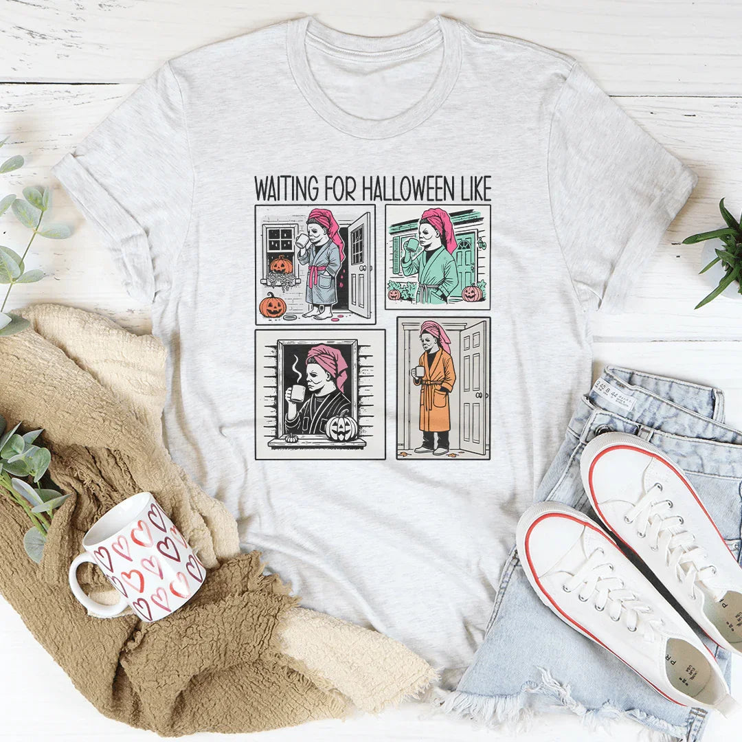 Waiting For Halloween Like Tee Ash / XS Printify T-Shirt T-Shirt