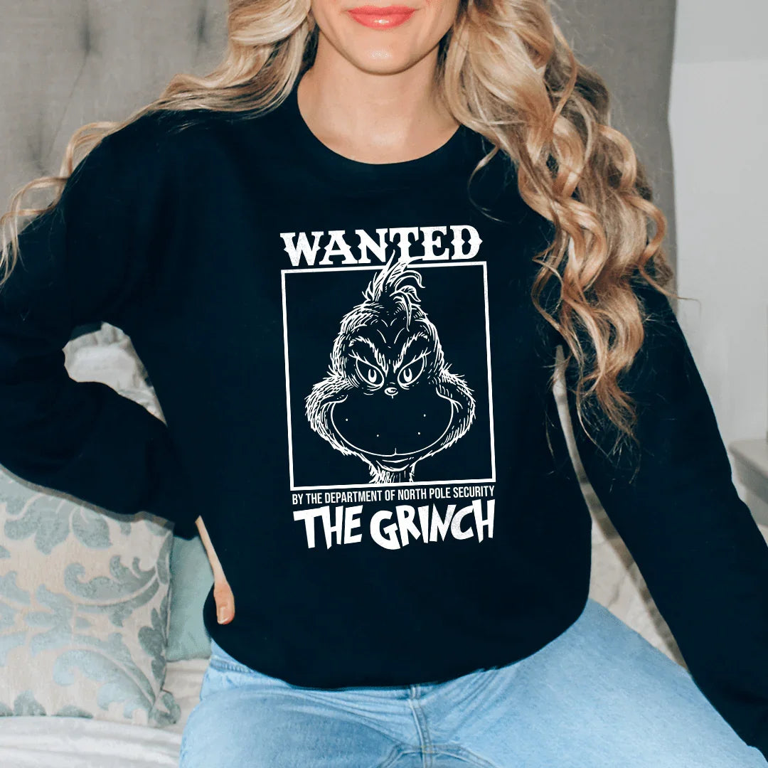 Wanted By The Department Of North Pole Crewneck Sweatshirt Printify Sweatshirt T-Shirt
