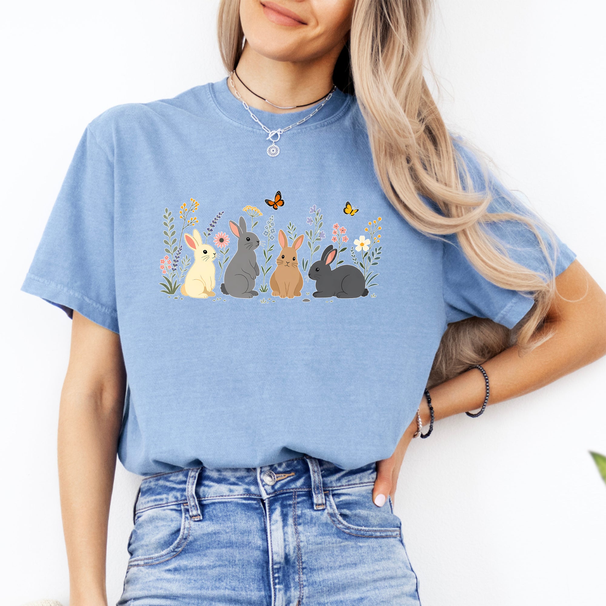 Floral Bunny Tee