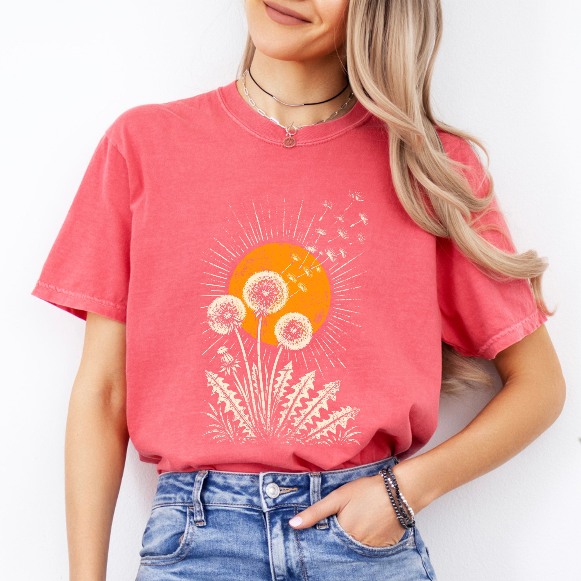T-shirt soleil pissenlit