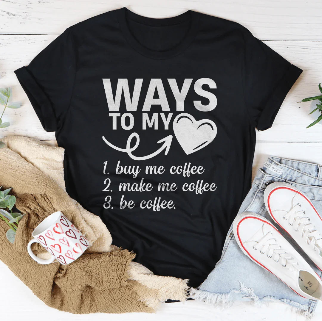 Ways To My Love Tee Black Heather / S Peachy Sunday T-Shirt