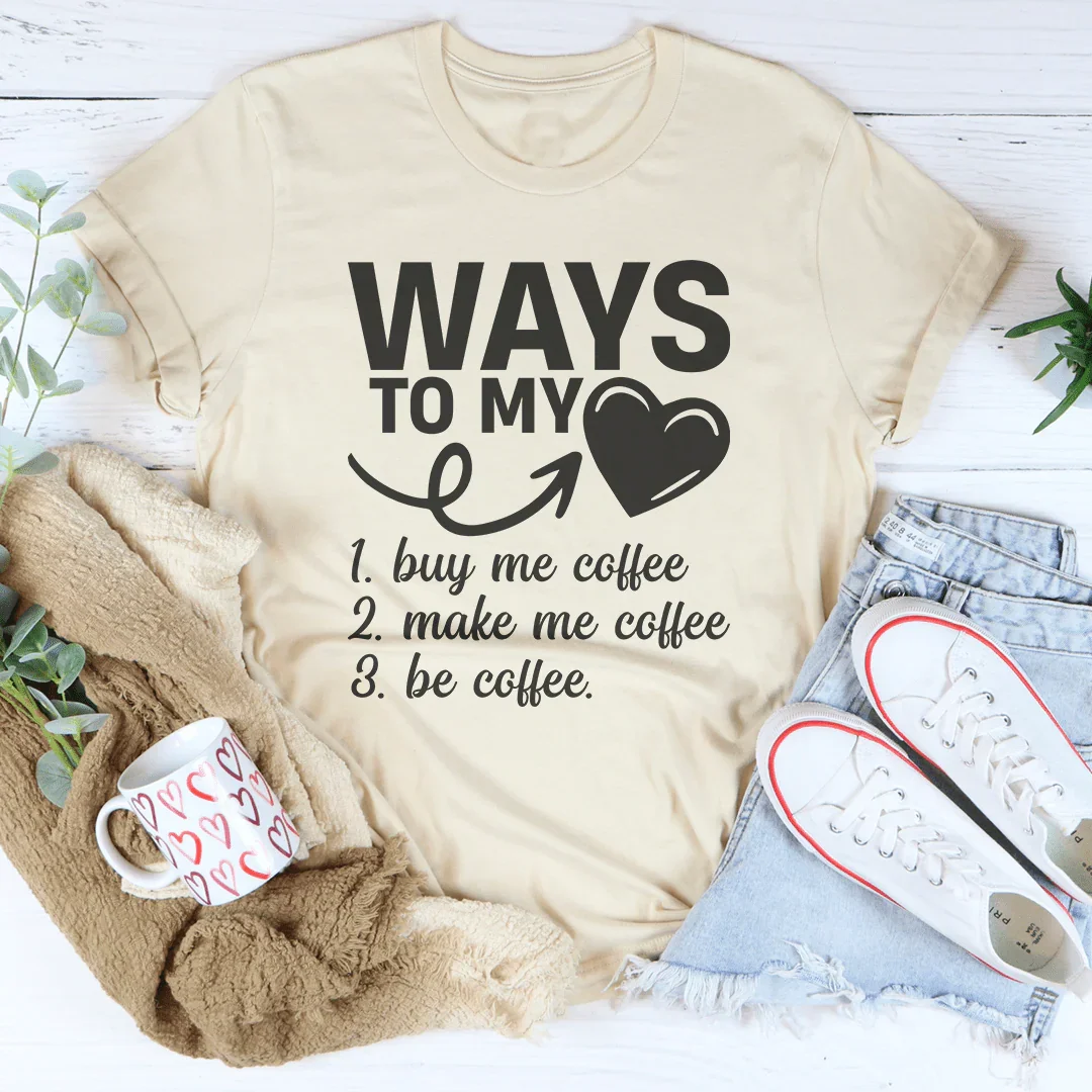 Ways To My Love Tee Soft Cream / S Peachy Sunday T-Shirt