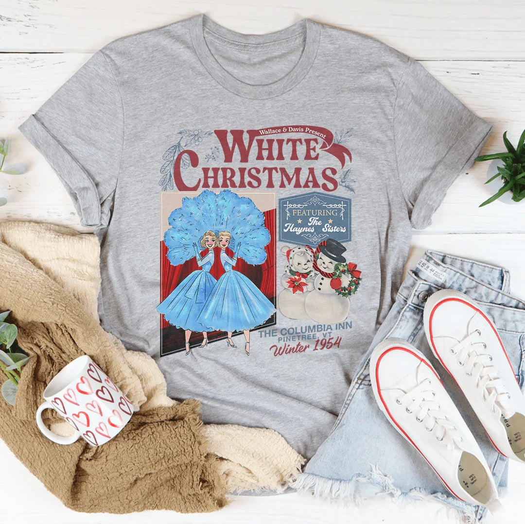 White Christmas Tee Athletic Heather / S Peachy Sunday T-Shirt