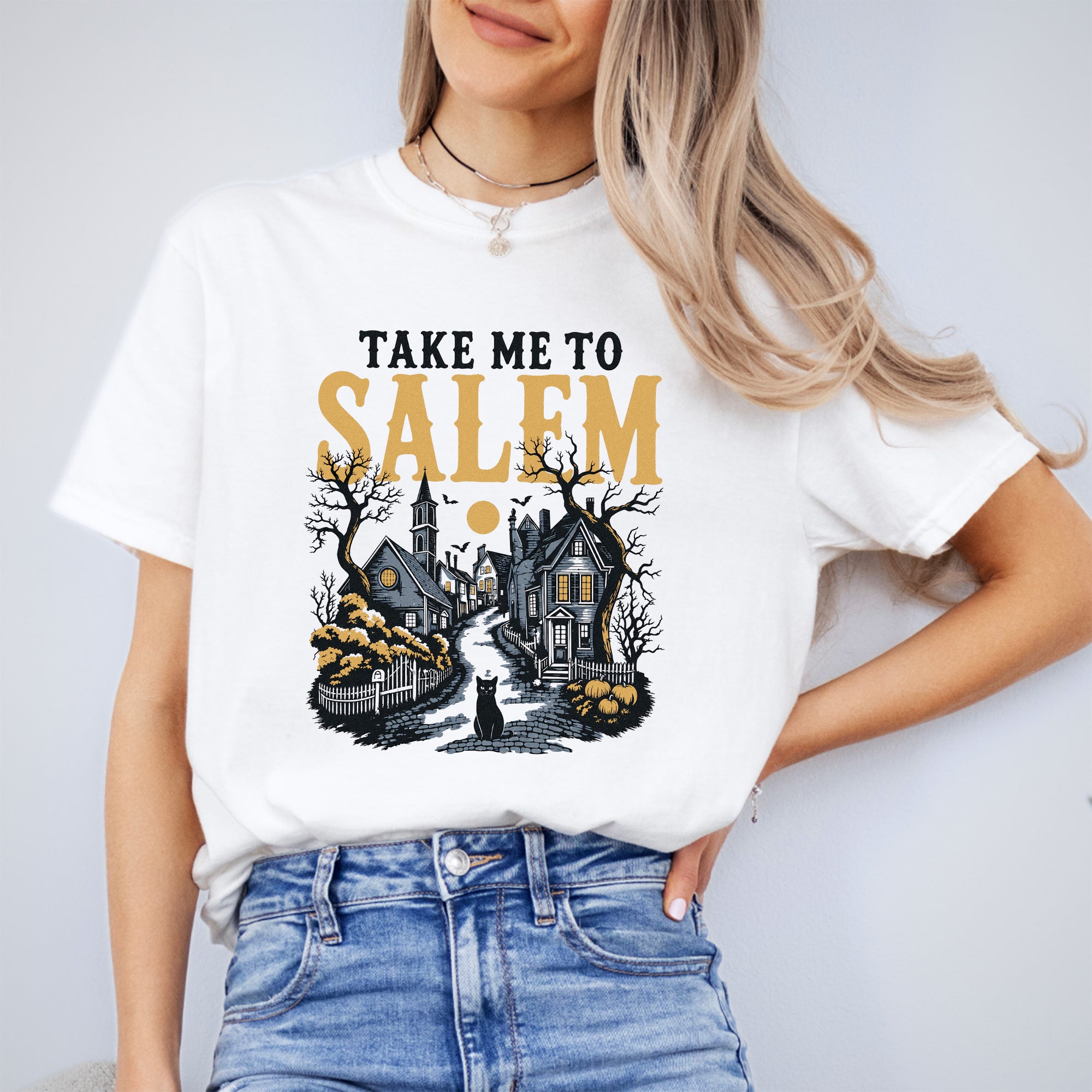 Digitales Retro-Halloween-T-Shirt