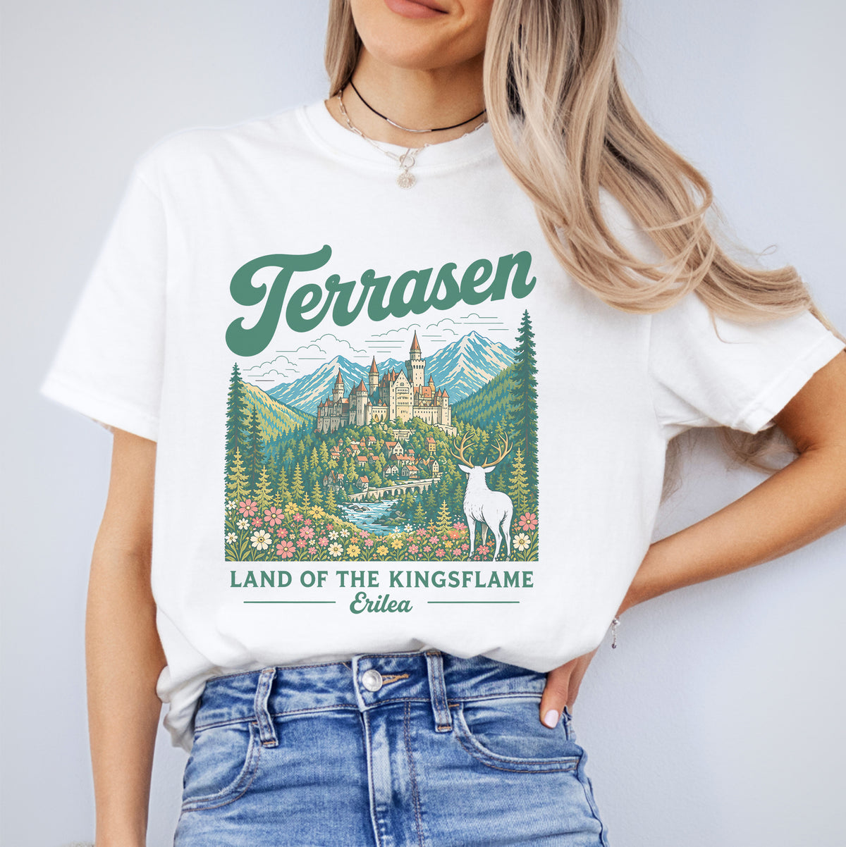 T-shirt Terrasen, terre de la flamme des rois