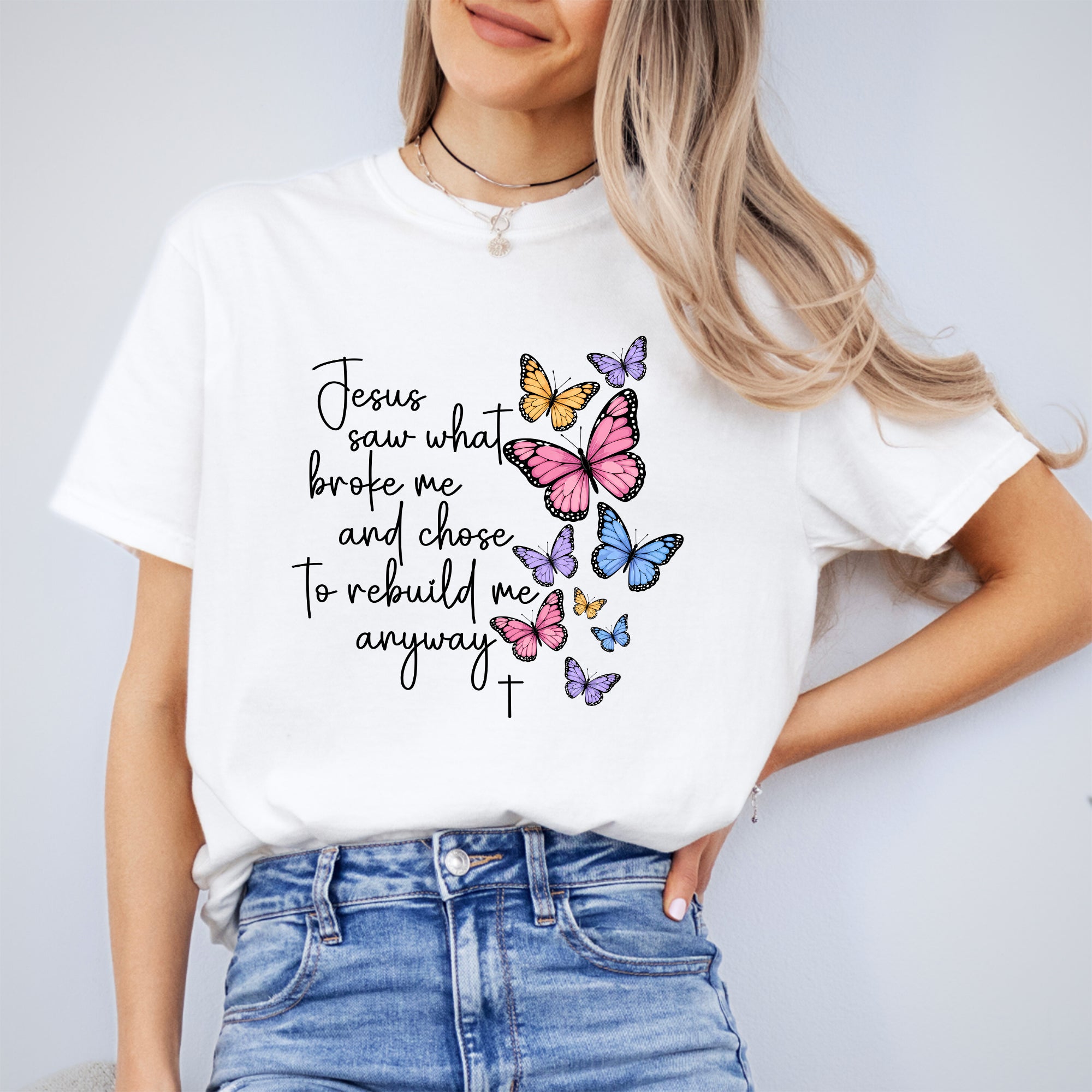 T-Shirt „Gott sah, was mich zerbrochen hat“