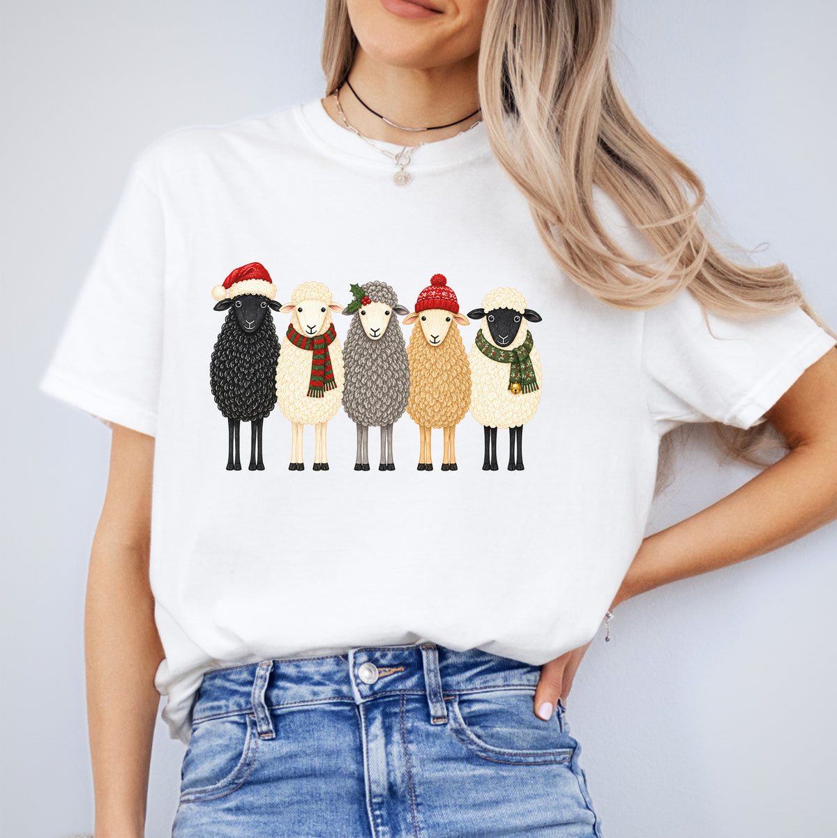 T-shirt de Noël avec un mouton