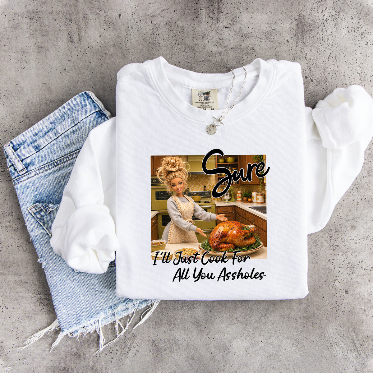 Sudadera «Solo cocinaré para ustedes, idiotas»