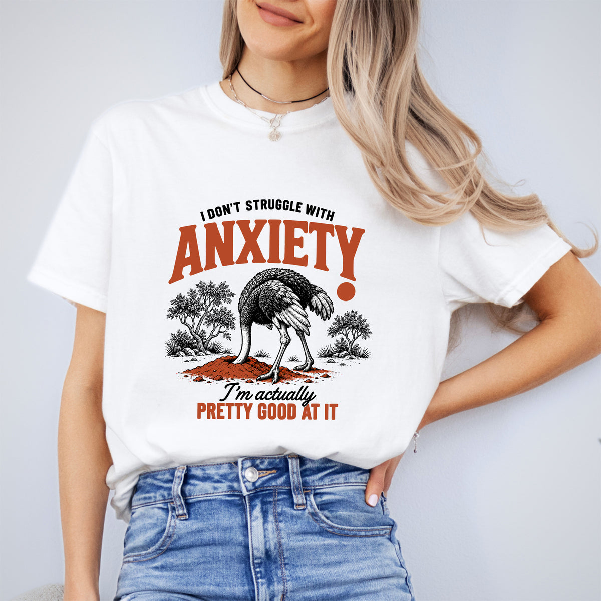 T-Shirt „Ich habe keine Probleme mit Angst“