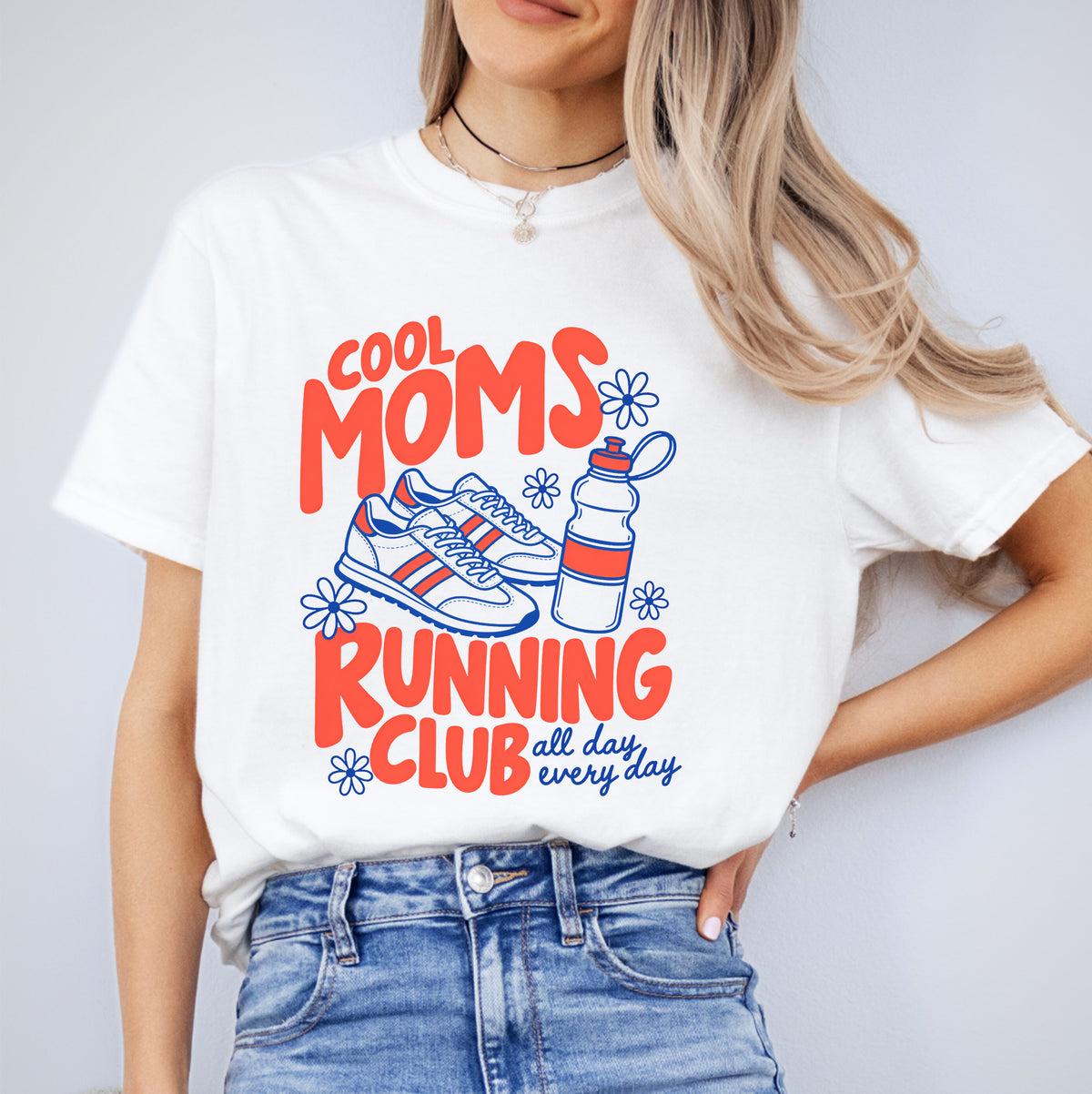 T-shirt du club de course des mamans cool