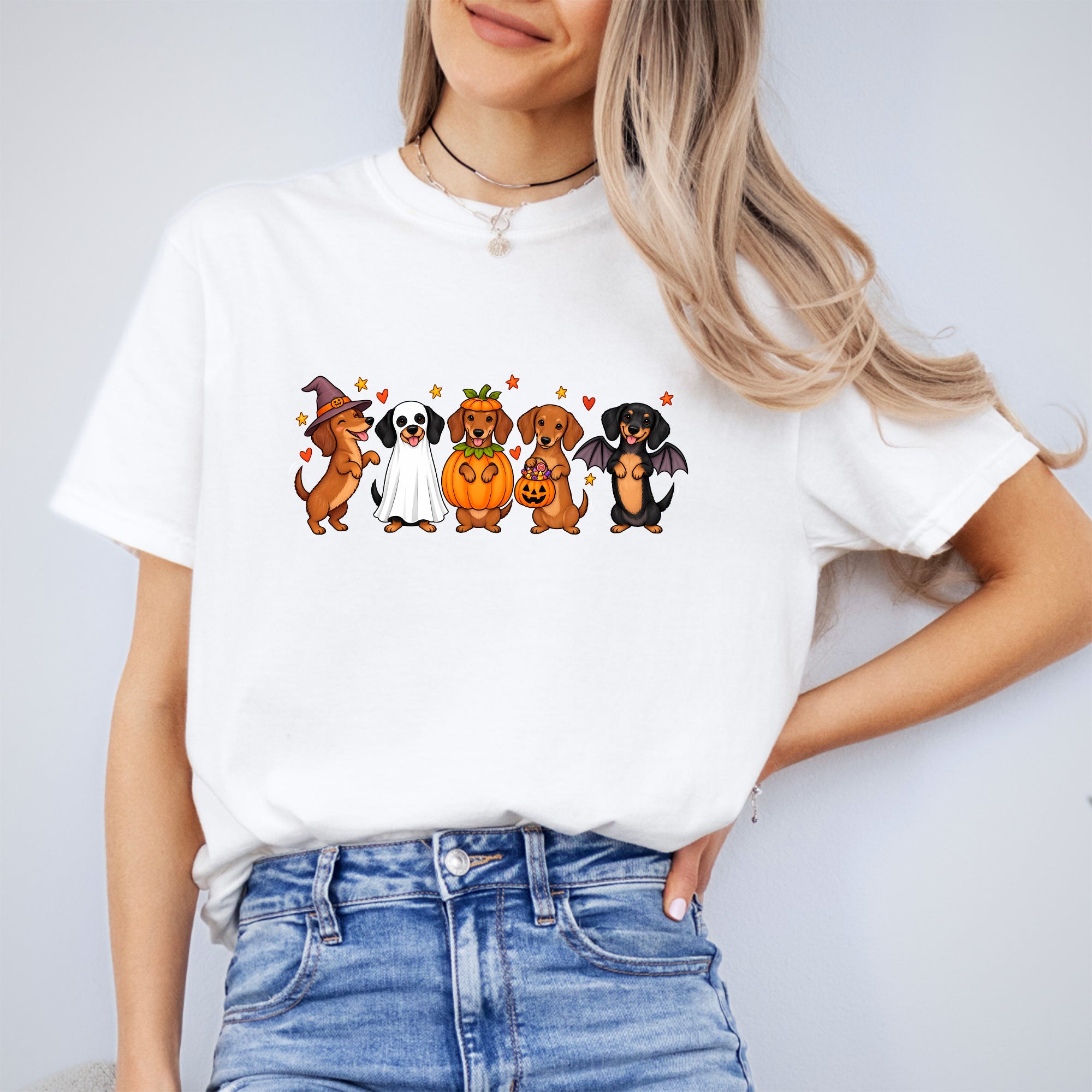 T-shirt teckel d’Halloween