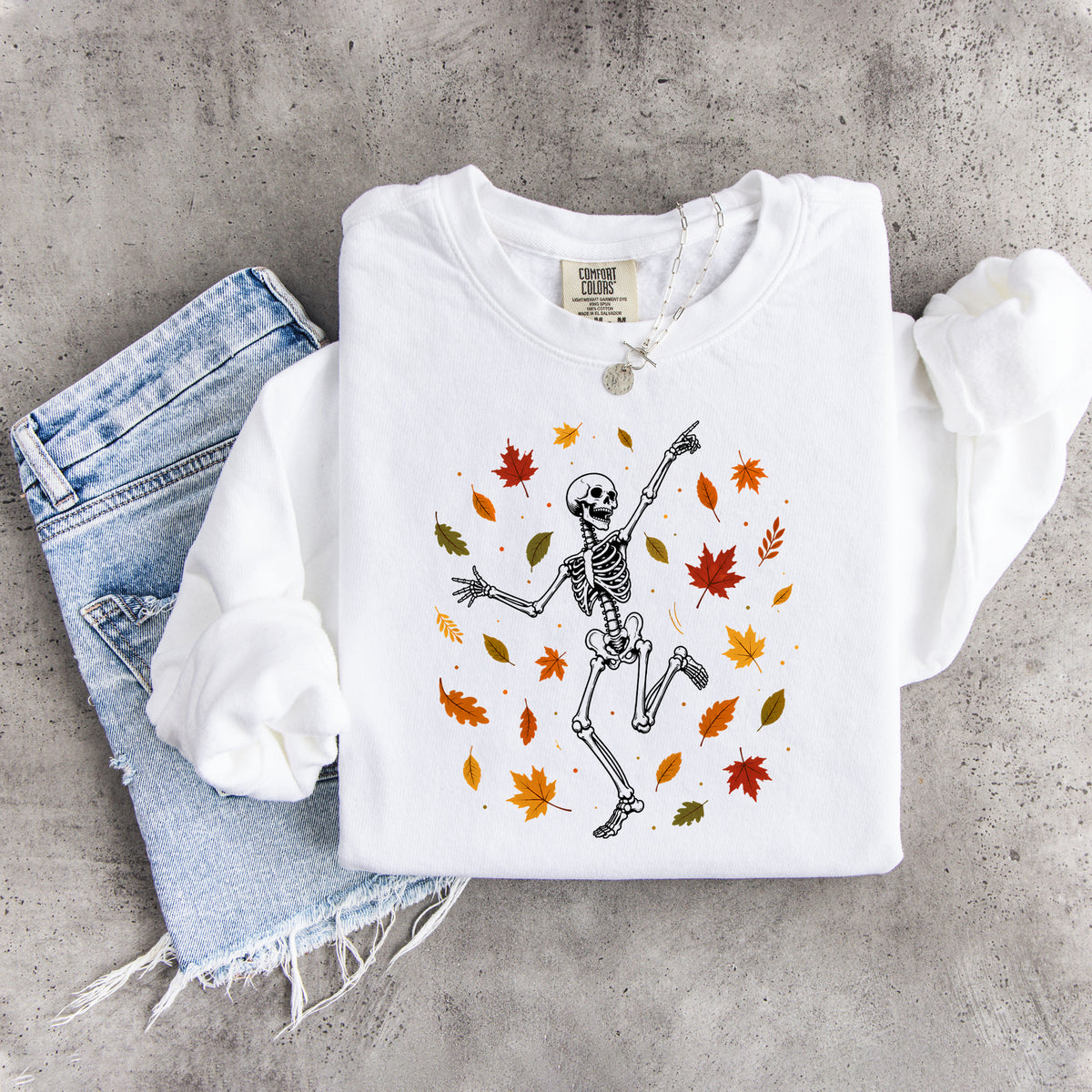 Skeleton Dancing Fall Sweatshirt