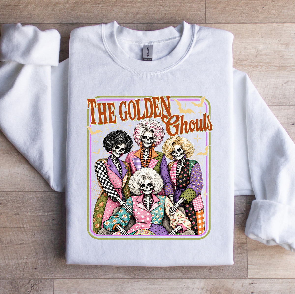 Damen-Sweatshirt „The Golden Ghouls Skeleton“