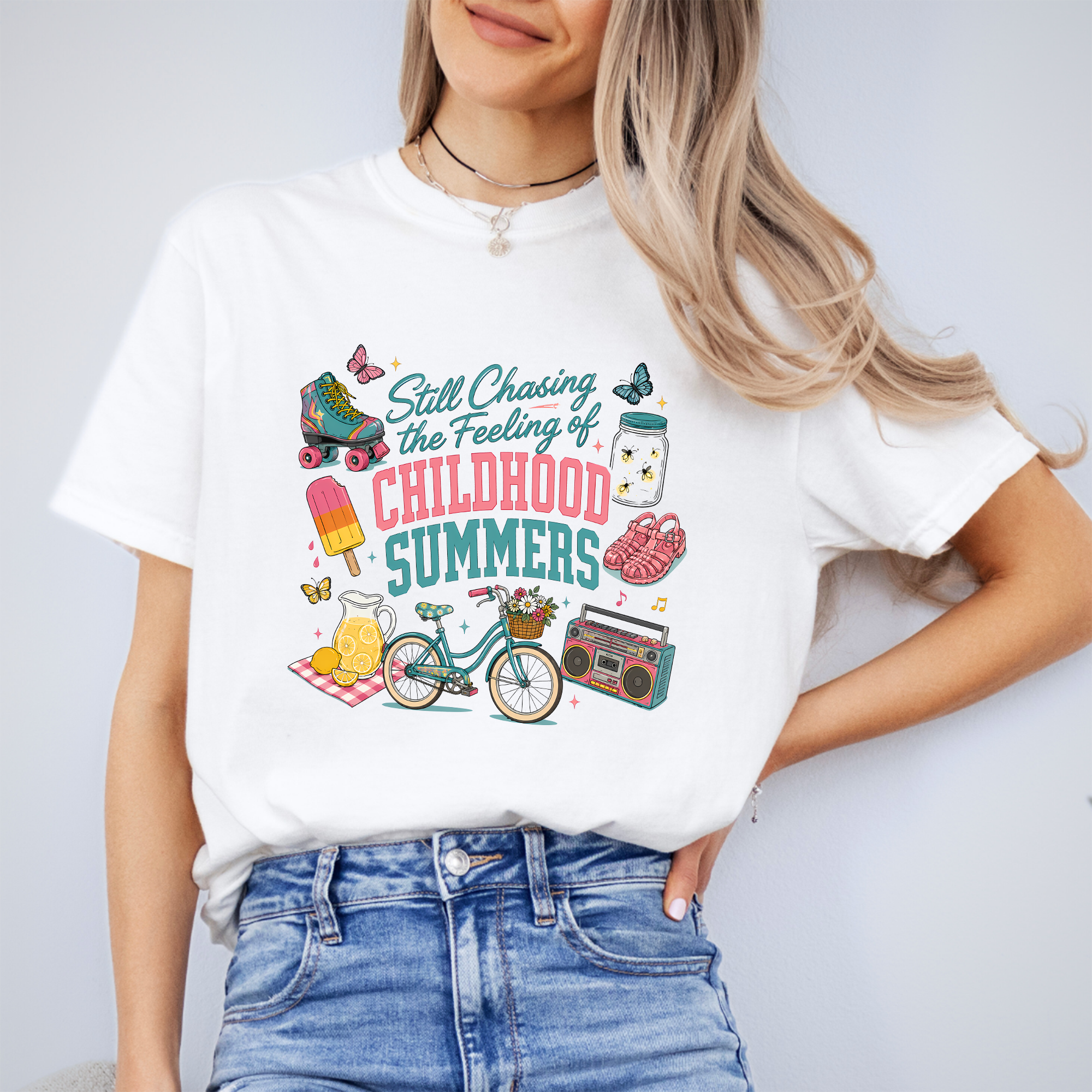 Camiseta «Aún persiguiendo la sensación de los veranos de la infancia»