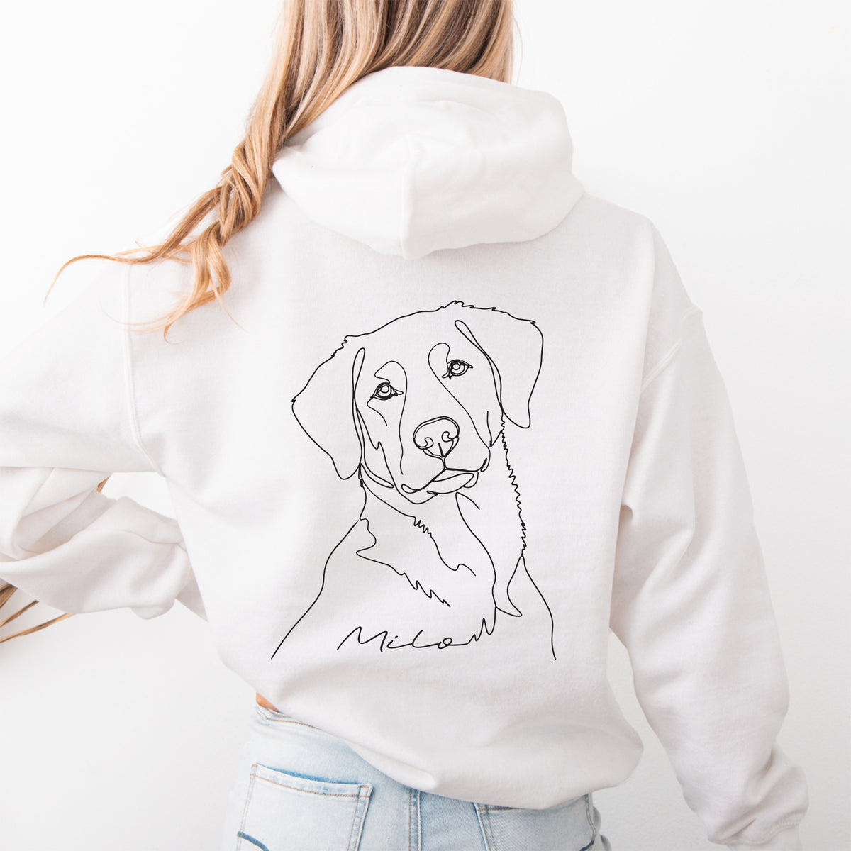 Personalisierter Hoodie mit Haustierfoto