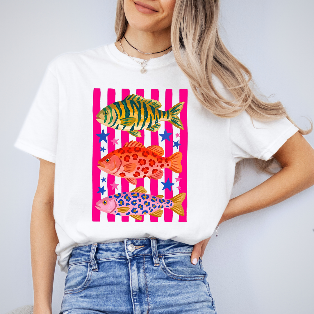 Preppy Fish Graphic Tee