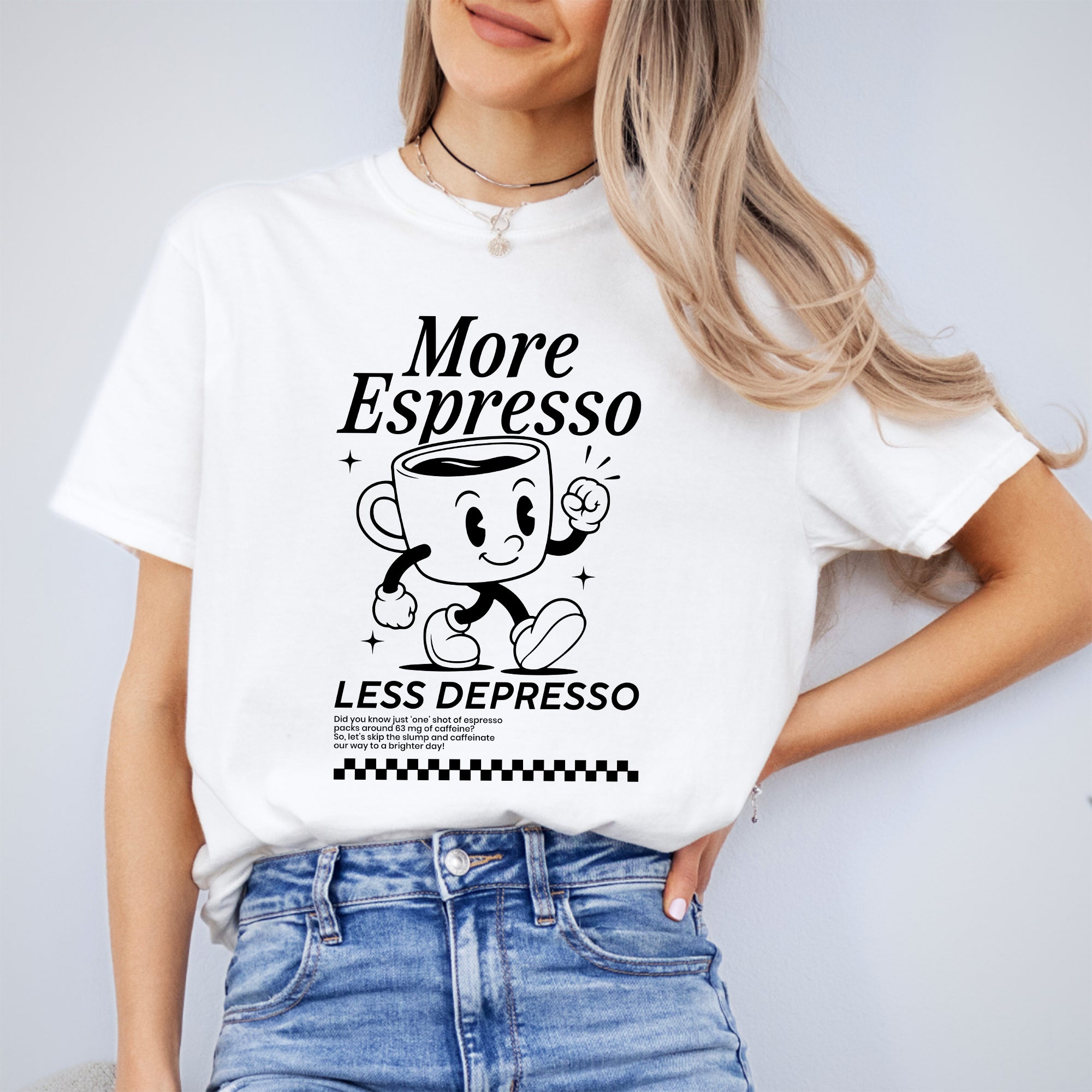 Camiseta «Más espresso, menos depresión»