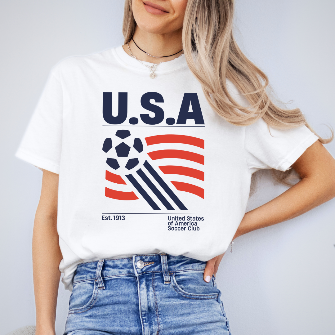 United States Of America Soccer Club Tee