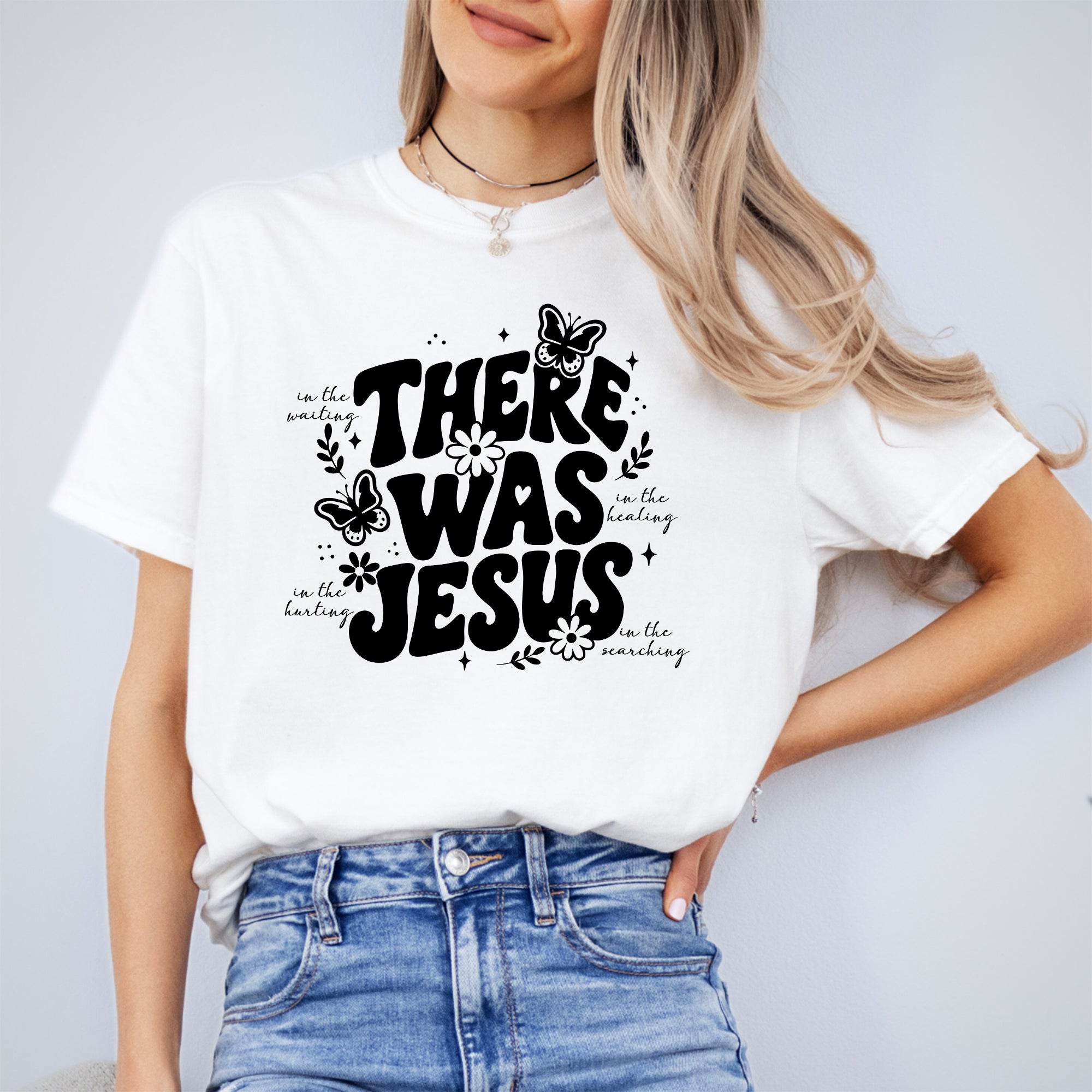 Retro-T-Shirt „There Was Jesus“