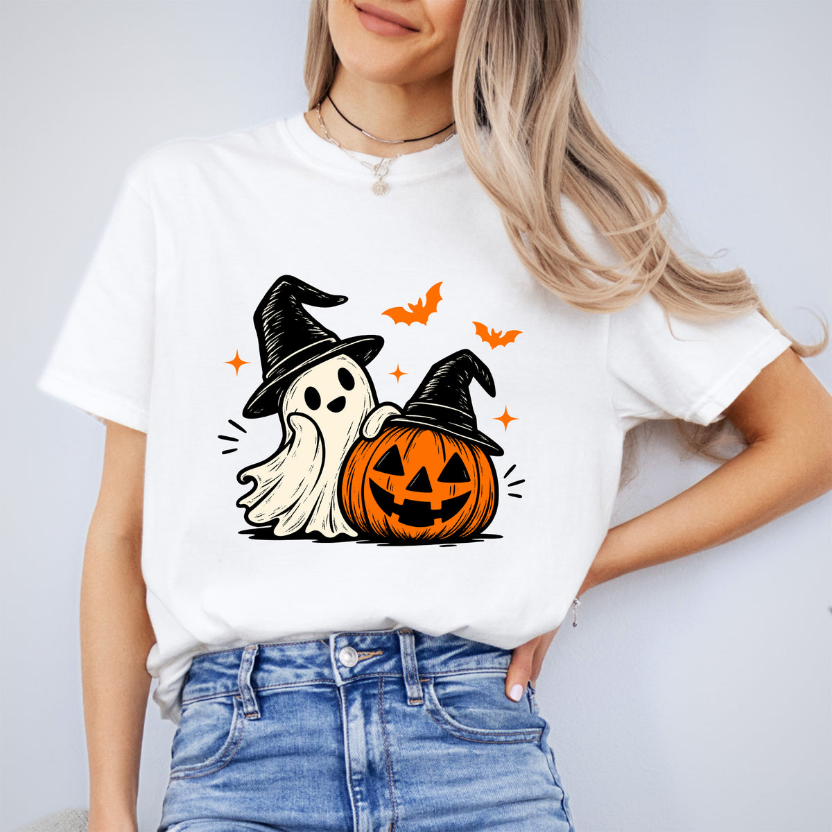 Spooky Ghost Pumpkin Tee