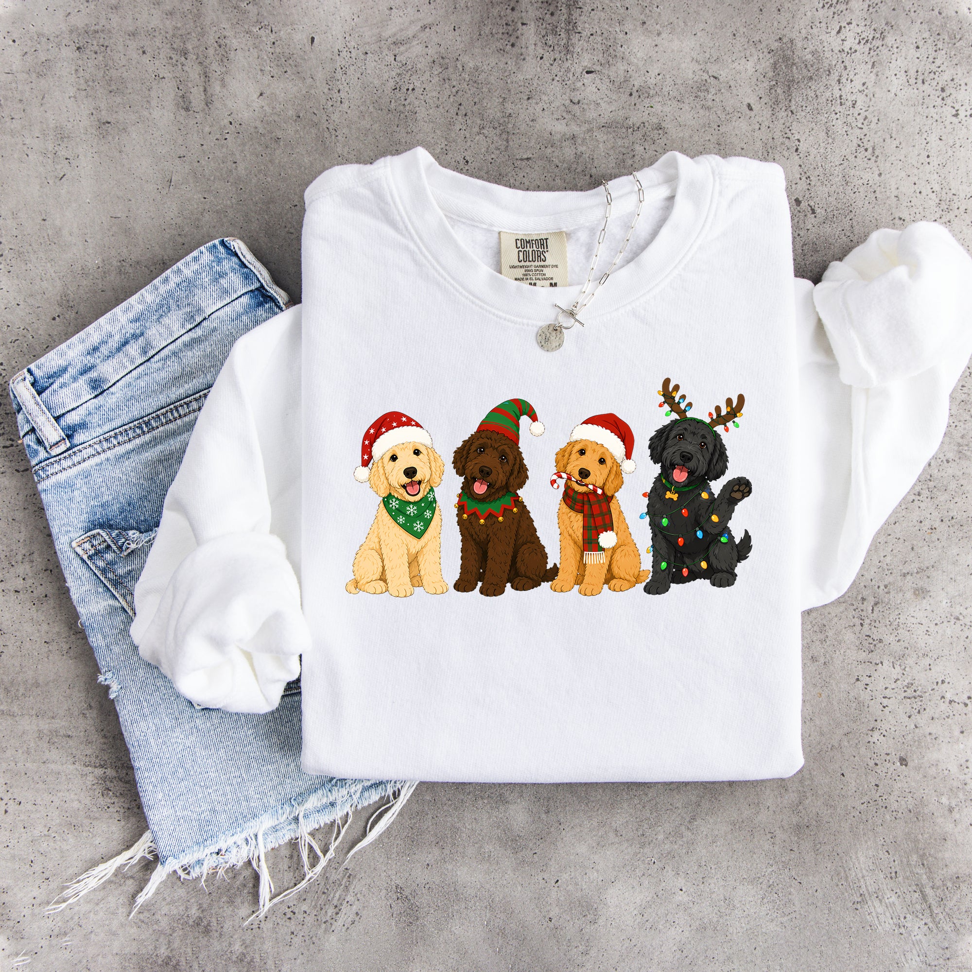 Golden Doodle Christmas Sweatshirt