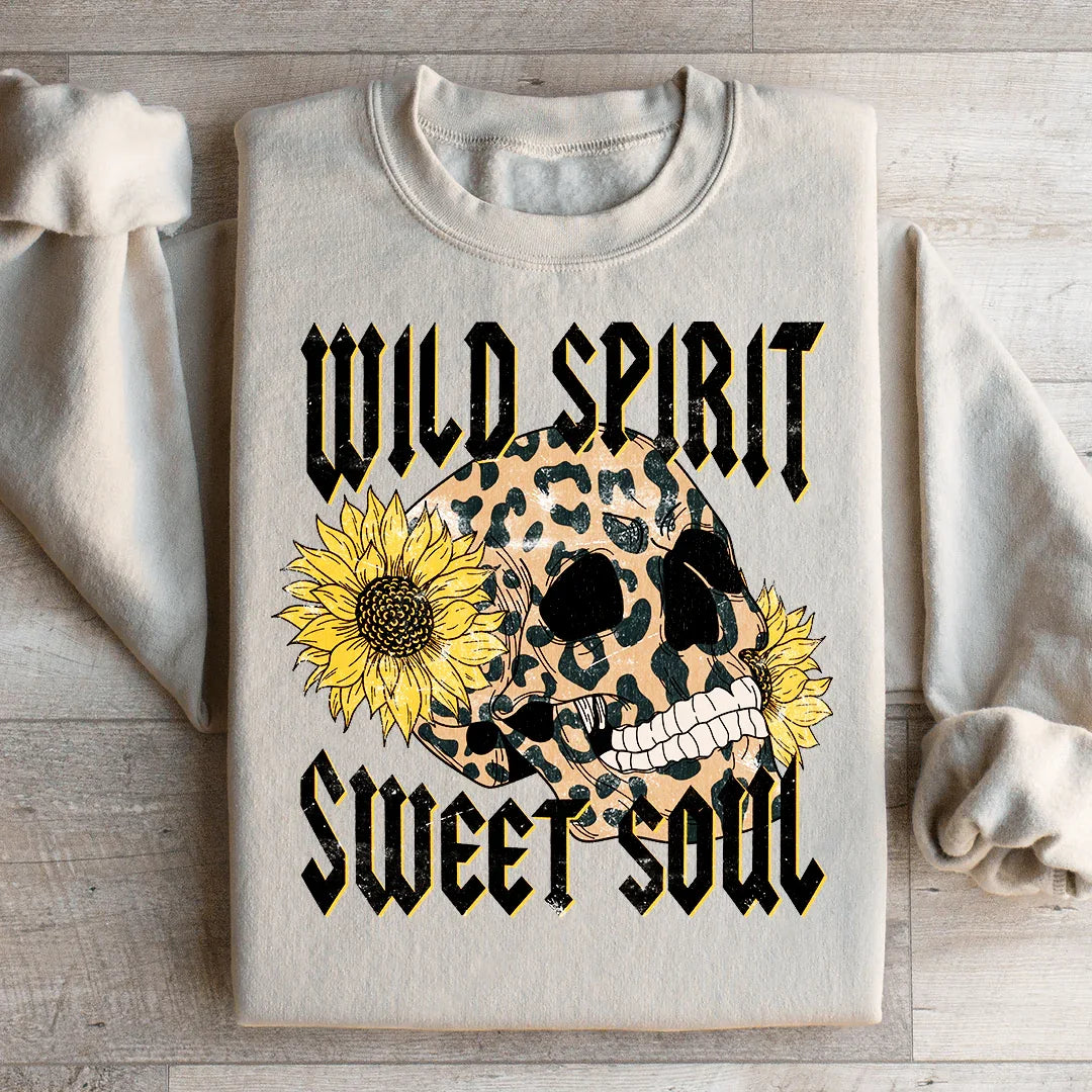Wild Spirit Sweet Soul Sweatshirt Sand / S Peachy Sunday T-Shirt