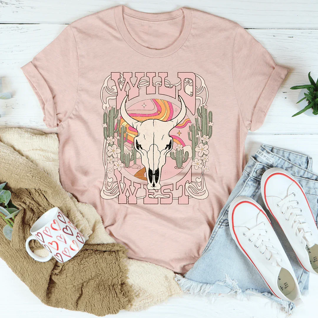 Wild West Tee Heather Prism Peach / S Peachy Sunday T-Shirt