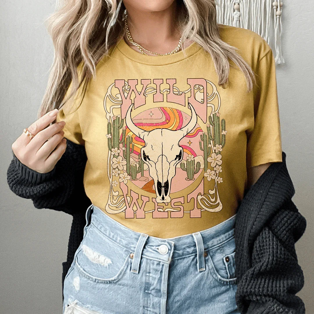 Wild West Tee Mustard / S Peachy Sunday T-Shirt