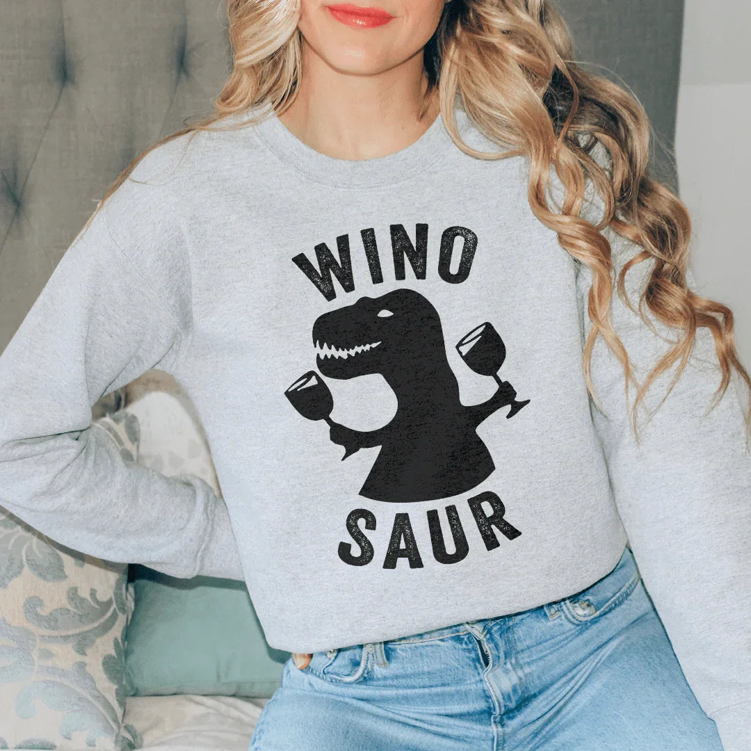 Winosaur Sweatshirt Sport Grey / S Peachy Sunday T-Shirt