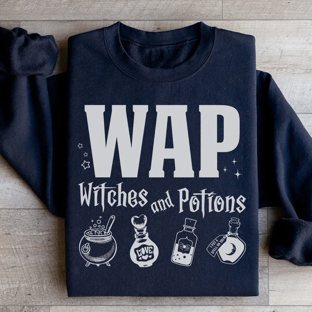 Witches And Potions Sweatshirt Black / S Peachy Sunday T-Shirt