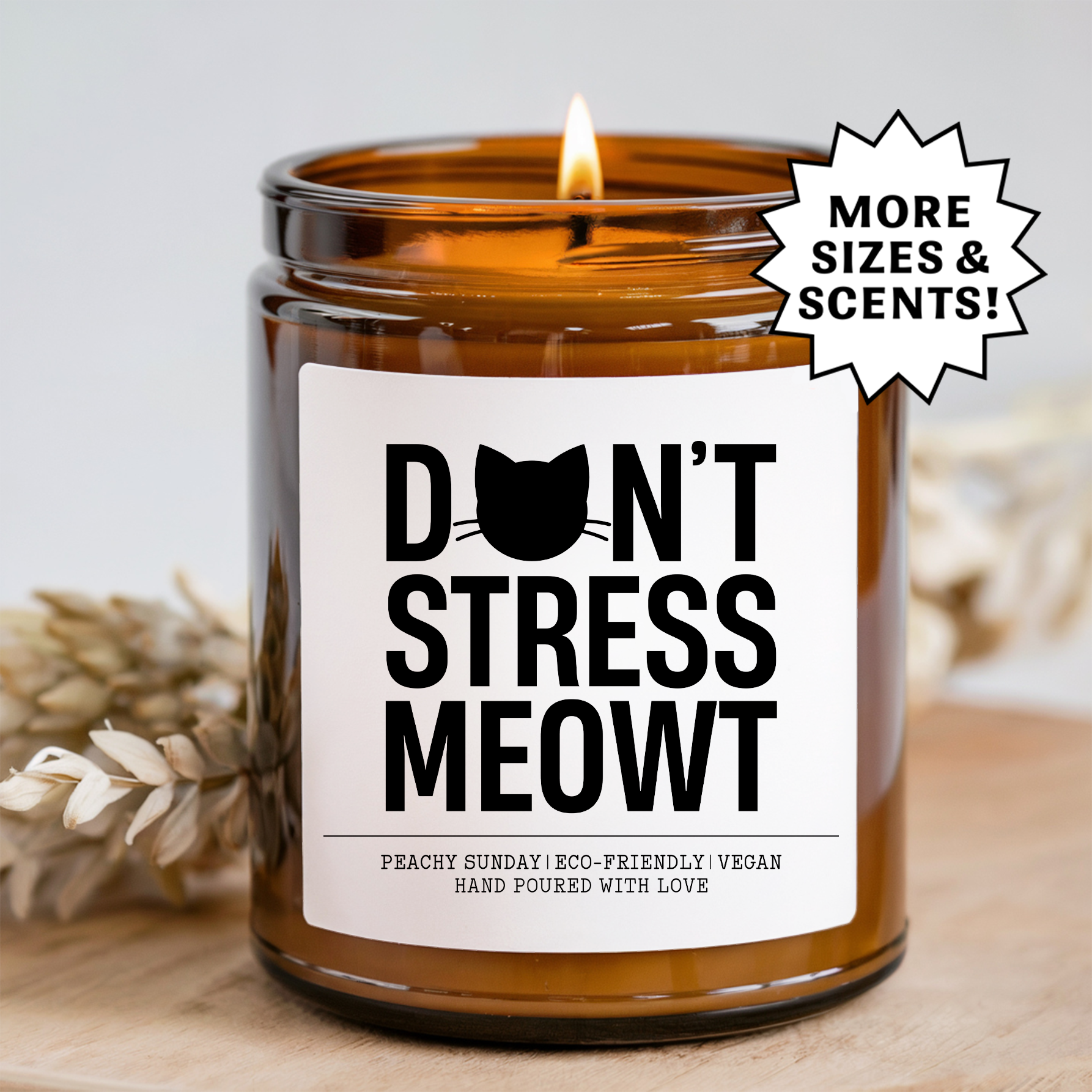 Don't Stress Meowt Candle