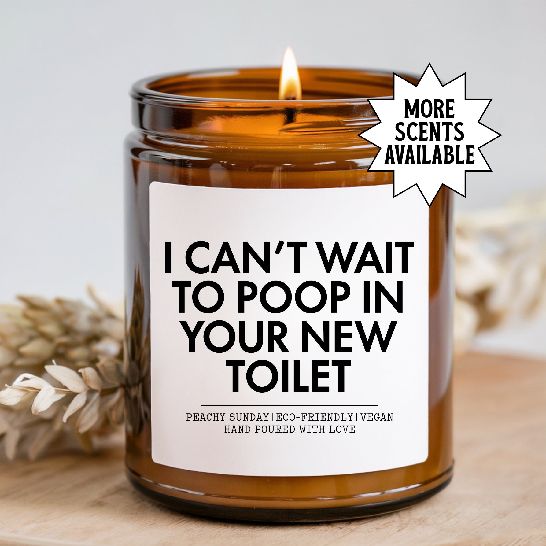 Ich kann es kaum erwarten, in deine neue Toilette zu kacken – Kerze