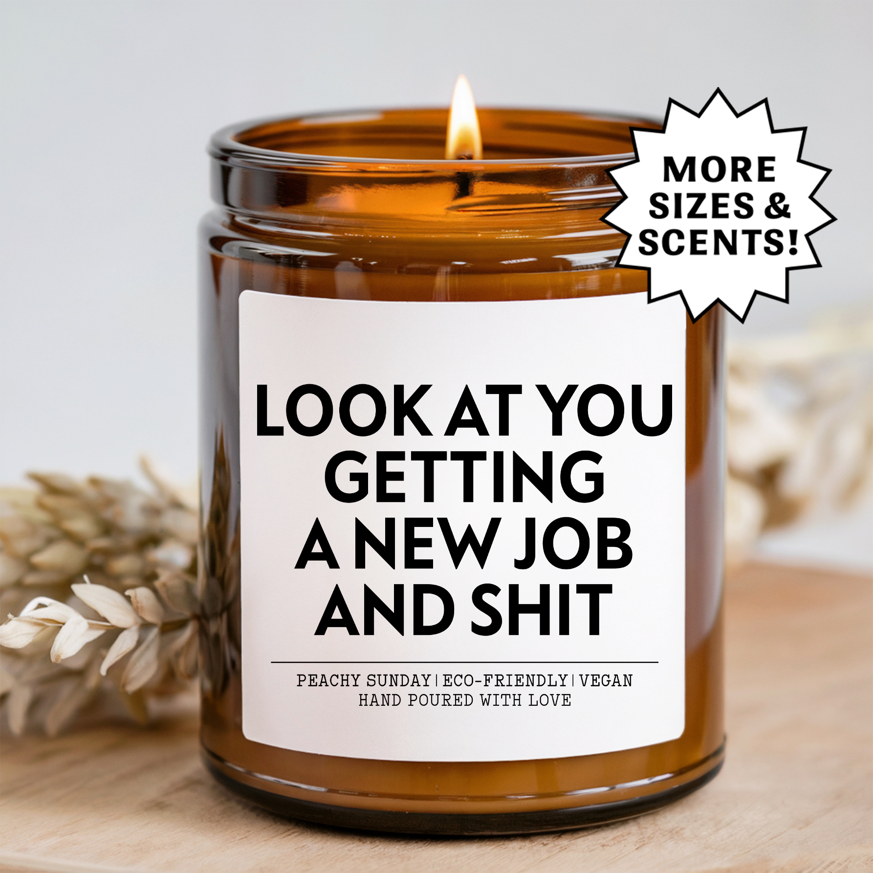 Congrats On Your New Job Gift Candle