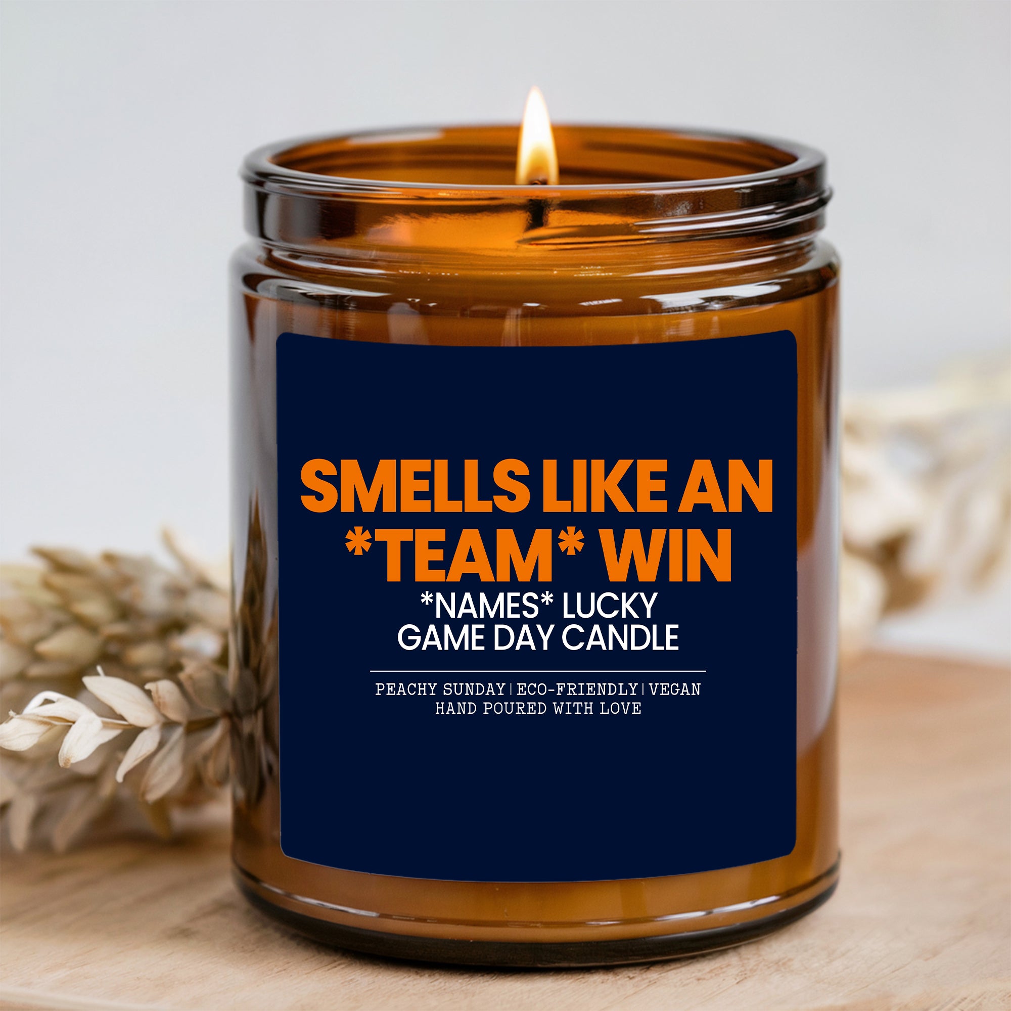 Personalized Smells Like A Win Candle