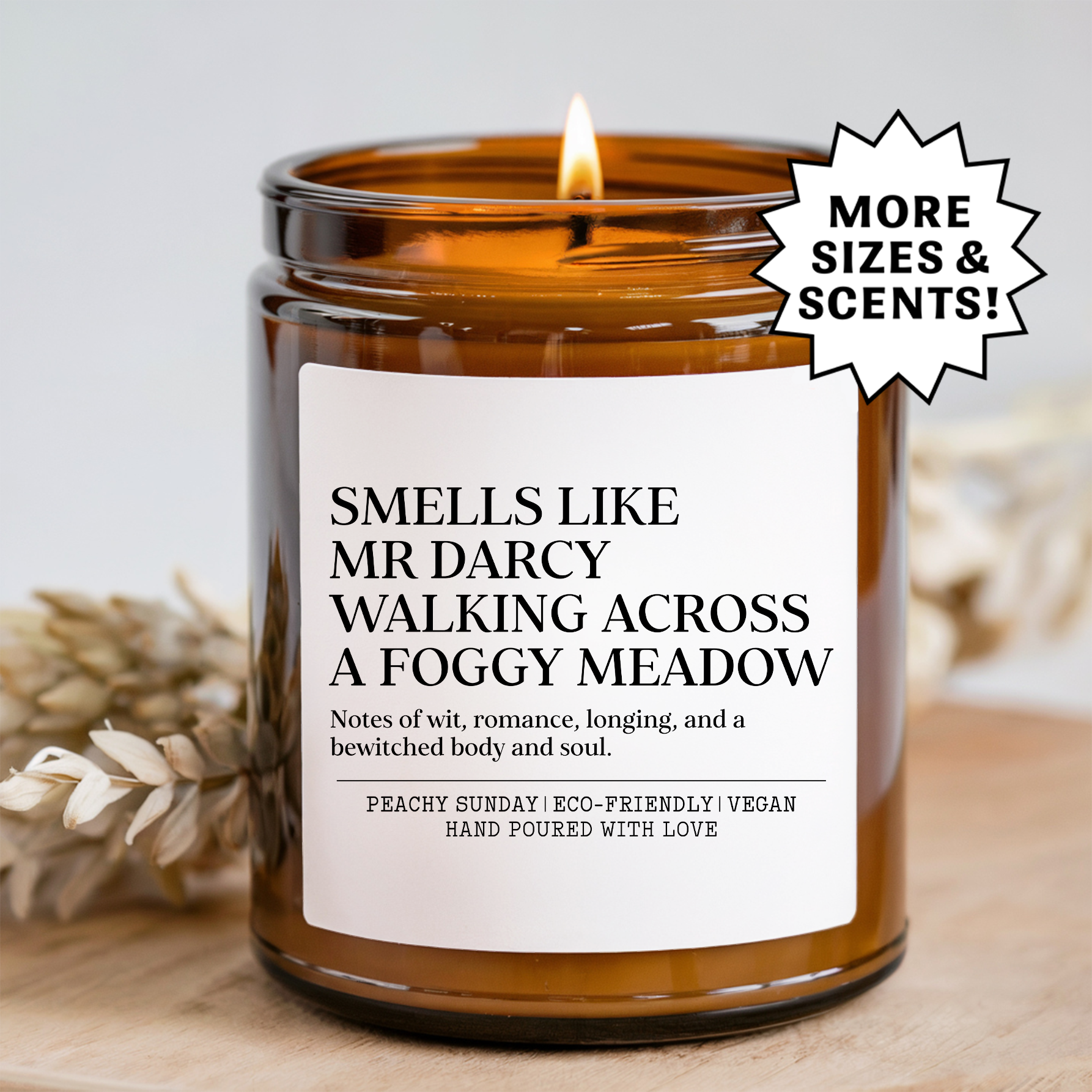 Smells Like Mr Darcy Walking Across Candle