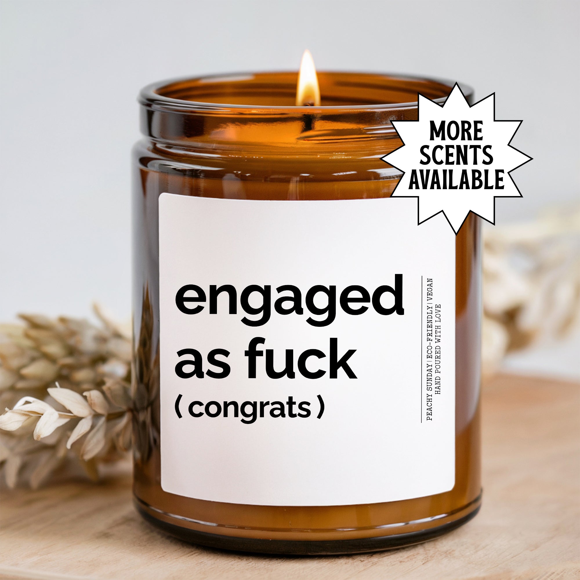 Bougie « Fiancé·e comme jamais »