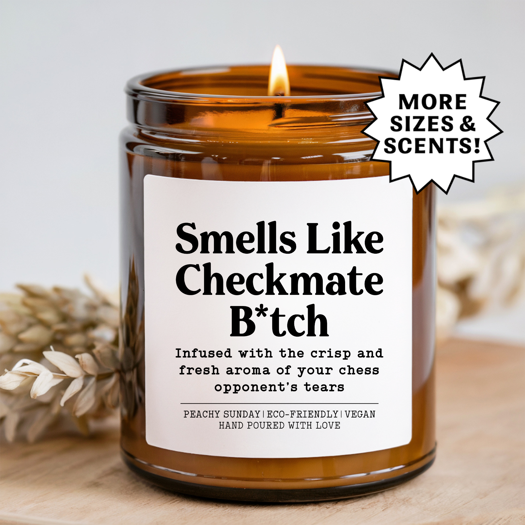 Smells Like Checkmate B-tch Infused With The Crisp Candle