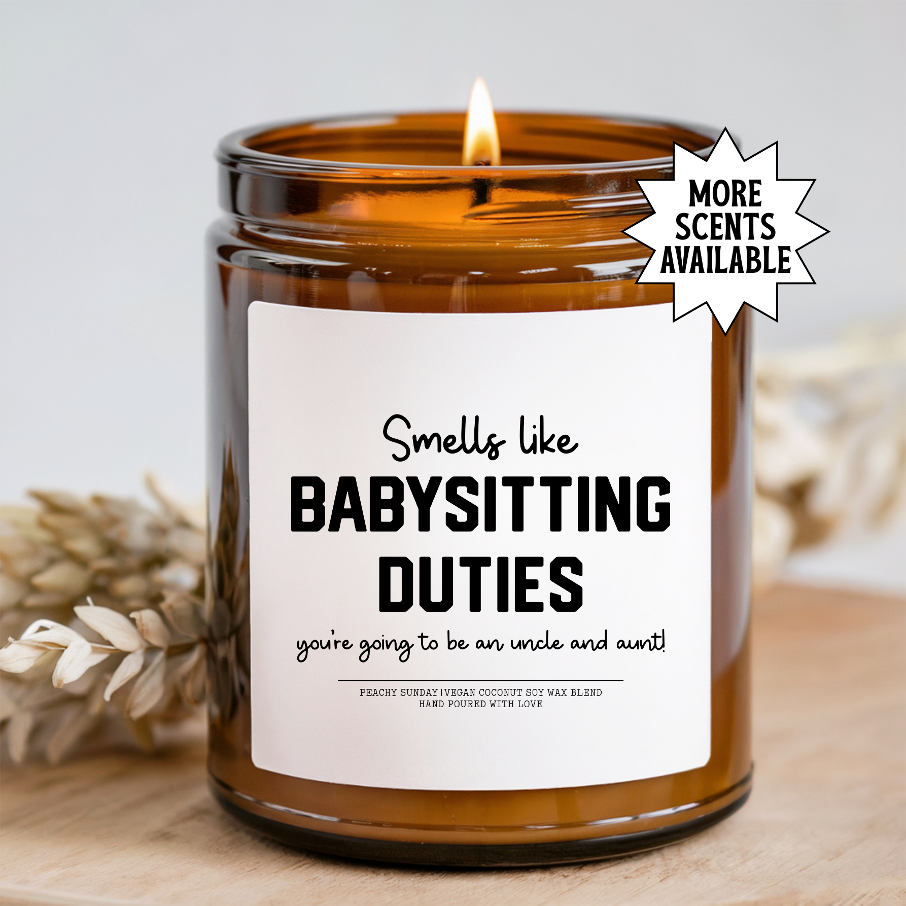 You Are Going To Be An Uncle And Aunt Candle