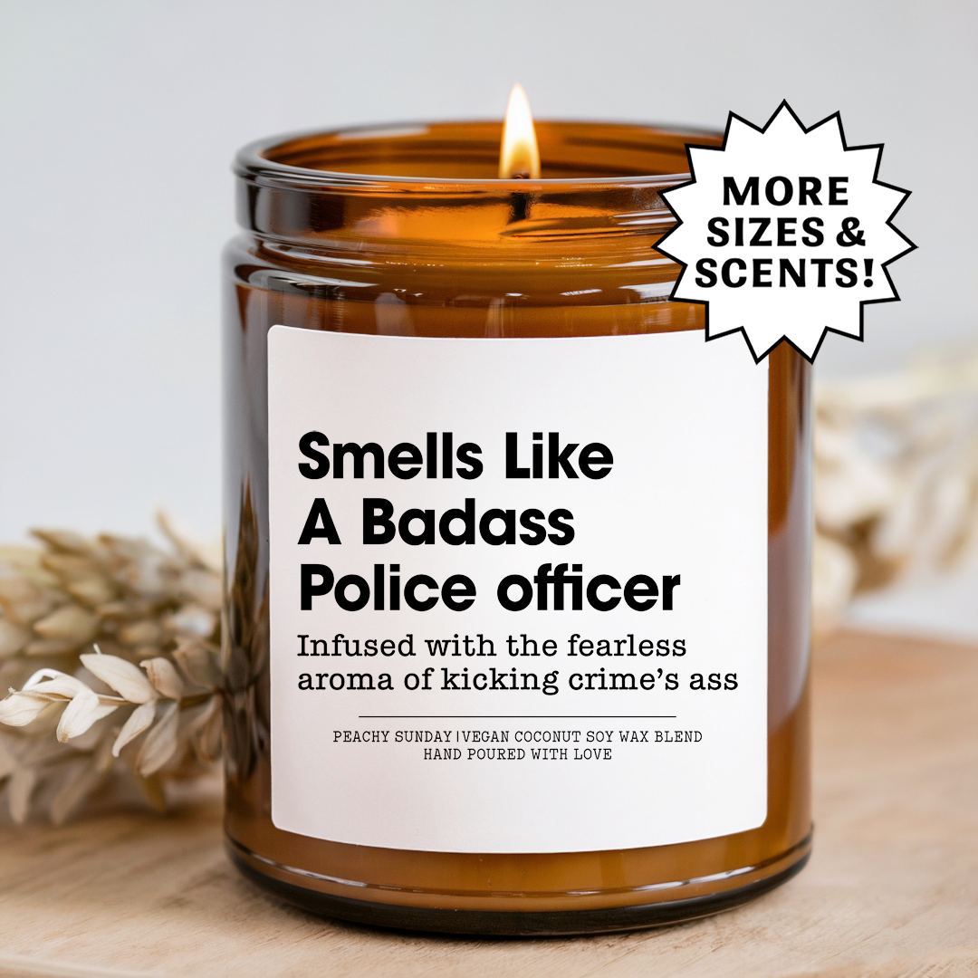 Smells Like A Badass Police Officer Candle