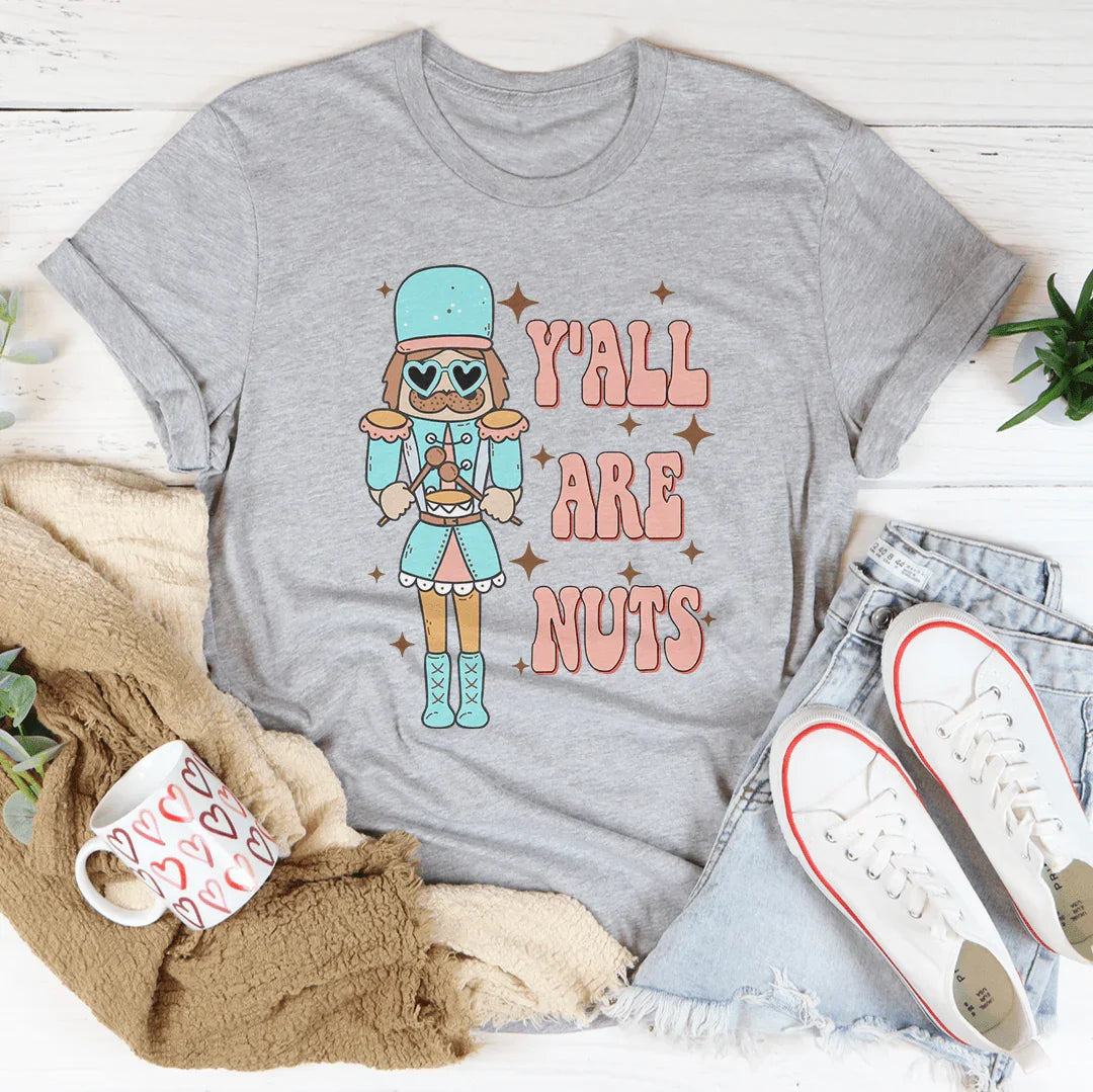 Y'all Are Nuts Tee Athletic Heather / S Peachy Sunday T-Shirt